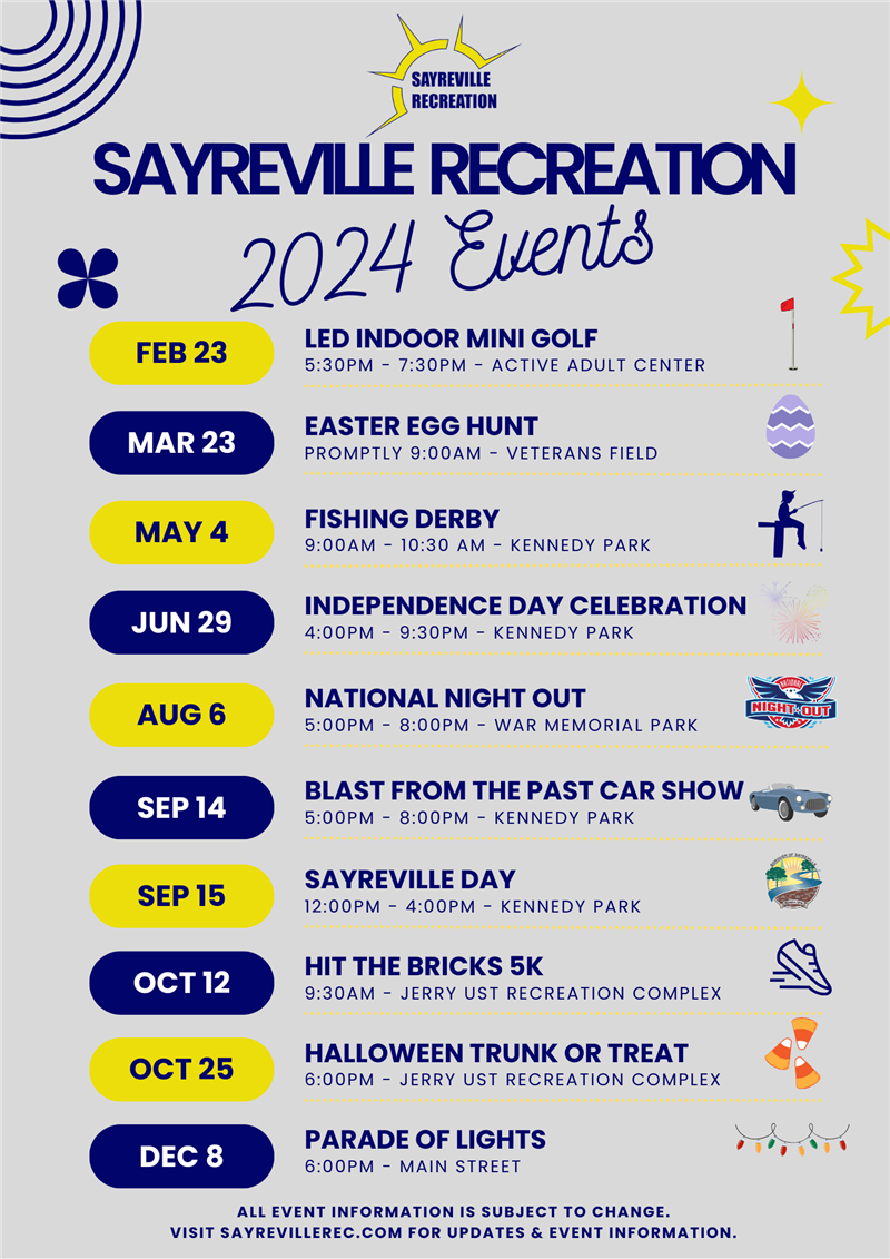 2024 event schedule
